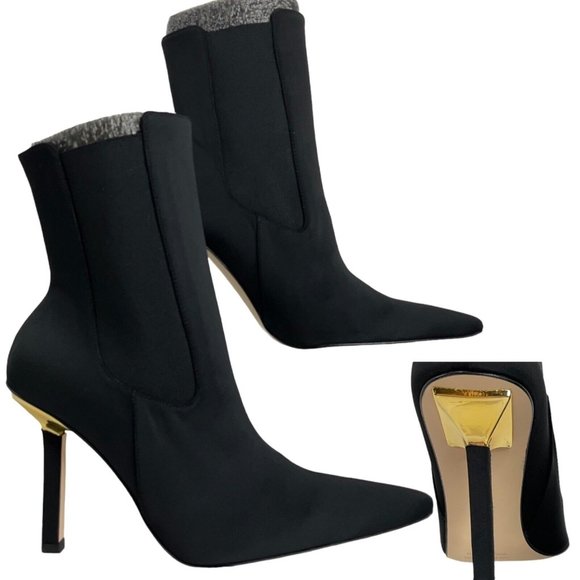 Good American Shoes - Good American Shoes Booties Womens Sz 10.5 Kickstand Neoprene Black 001 $319 Nwb
